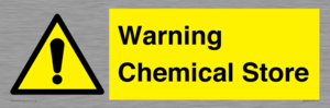 Warning Chemical Store